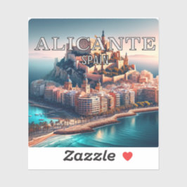 Alicante Spanje 3 inch Vinyl Sticker