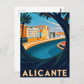 Alicante Spanje Briefkaart (Voorkant / Achterkant)