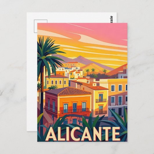 Alicante Spanje Briefkaart (Voorkant / Achterkant)