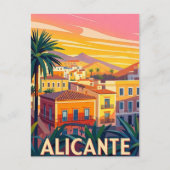 Alicante Spanje Briefkaart (Voorkant)