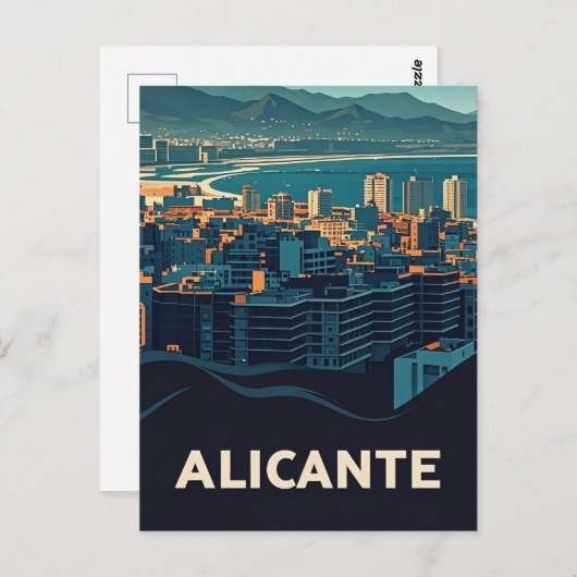 Alicante Spanje Briefkaart (Voorkant / Achterkant)