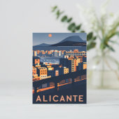 Alicante Spanje Briefkaart (Staand voorkant)