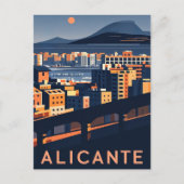 Alicante Spanje Briefkaart (Voorkant)