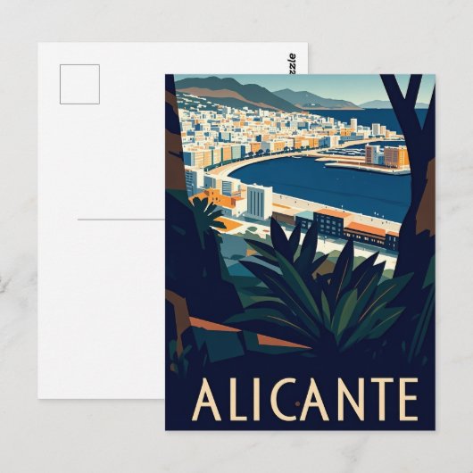 Alicante Spanje Briefkaart (Voorkant / Achterkant)