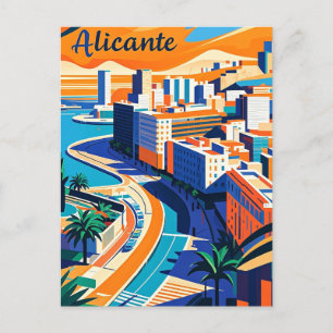 Alicante Spanje Briefkaart