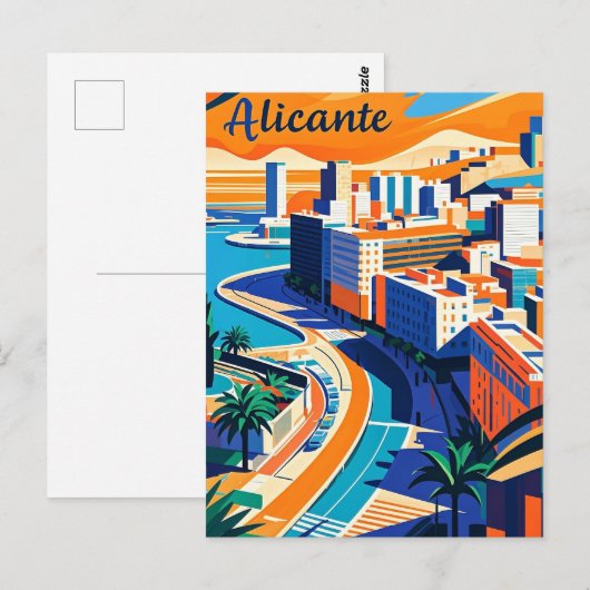 Alicante Spanje Briefkaart (Voorkant / Achterkant)