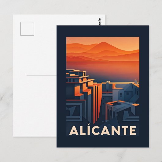 Alicante Spanje Briefkaart (Voorkant / Achterkant)