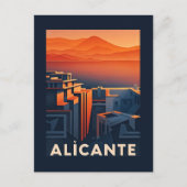 Alicante Spanje Briefkaart (Voorkant)