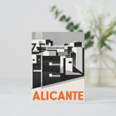 Alicante Spanje Briefkaart (Staand voorkant)