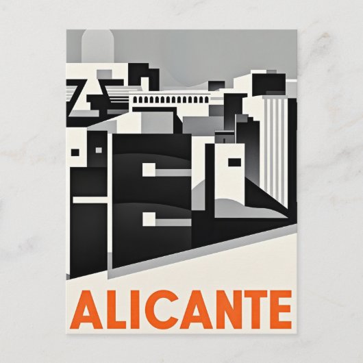 Alicante Spanje Briefkaart (Voorkant)