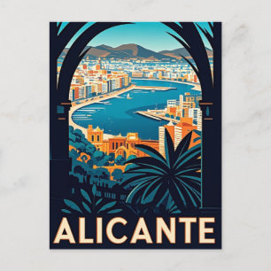 Alicante Spanje Briefkaart