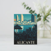 Alicante Spanje Briefkaart (Staand voorkant)