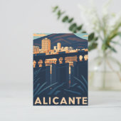 Alicante Spanje Briefkaart (Staand voorkant)