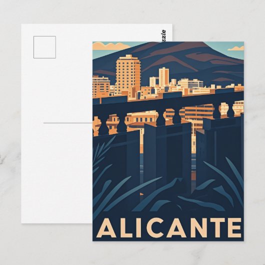 Alicante Spanje Briefkaart (Voorkant / Achterkant)