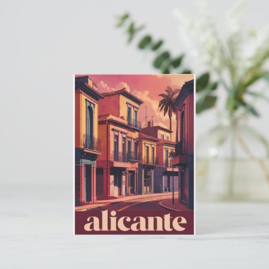  Alicante Spanje Briefkaart (Staand voorkant)