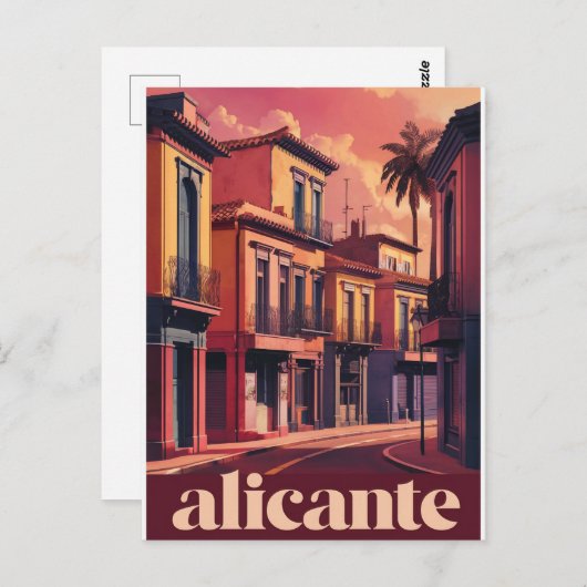 Alicante Spanje Briefkaart (Voorkant / Achterkant)