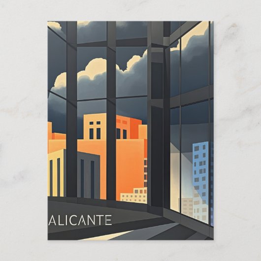 Alicante Spanje Briefkaart (Voorkant)