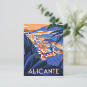 Alicante Spanje Briefkaart (Staand voorkant)