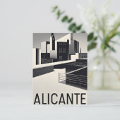 Alicante Spanje Briefkaart (Staand voorkant)