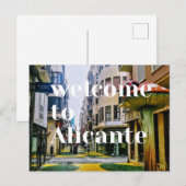 Alicante Spanje Briefkaart, Calle de Las Setas Briefkaart (Voorkant / Achterkant)