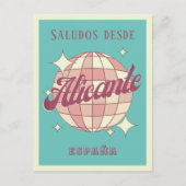 Alicante Spanje España Retro  Briefkaart (Voorkant)