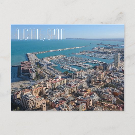 Alicante, Spanje prachtige kust Briefkaart (Voorkant)