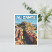 Alicante Spanje Reizen Briefkaart (Staand voorkant)