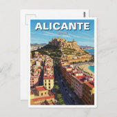 Alicante Spanje Reizen Briefkaart (Voorkant / Achterkant)