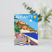 Alicante Spanje Reizen Briefkaart (Staand voorkant)