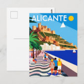 Alicante Spanje Reizen Briefkaart (Voorkant / Achterkant)