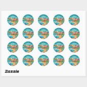 Alicante Spanje Ronde Sticker (Vel)