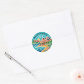 Alicante Spanje Ronde Sticker (Envelop)