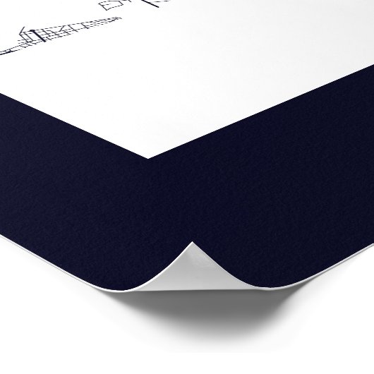 Alicante Spanje Stadsplattegrond Poster (Hoek)