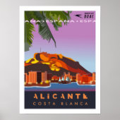Alicante Travel Poster (Voorkant)
