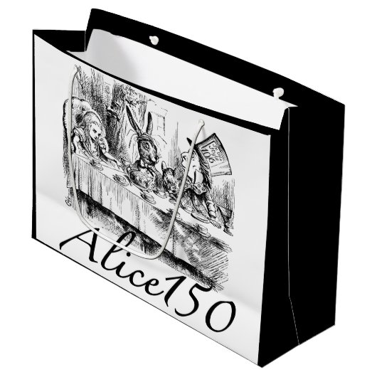 Alice150 Alice in Wonderland 150ste Jubileum Groot Cadeauzakje (Voorkant Gekanteld)