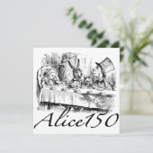 Alice150 Alice in Wonderland 150ste Jubileum Kaart (Staand voorkant)