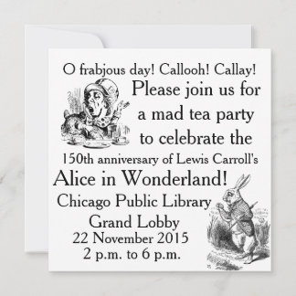 Alice150 Alice in Wonderland 150ste Jubileum Kaart