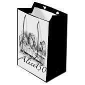 Alice150 Alice in Wonderland 150ste Jubileum Medium Cadeauzakje (Voorkant Gekanteld)