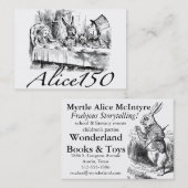 Alice150 Alice in Wonderland 150ste Jubileum Visitekaartje (Voorkant / Achterkant)