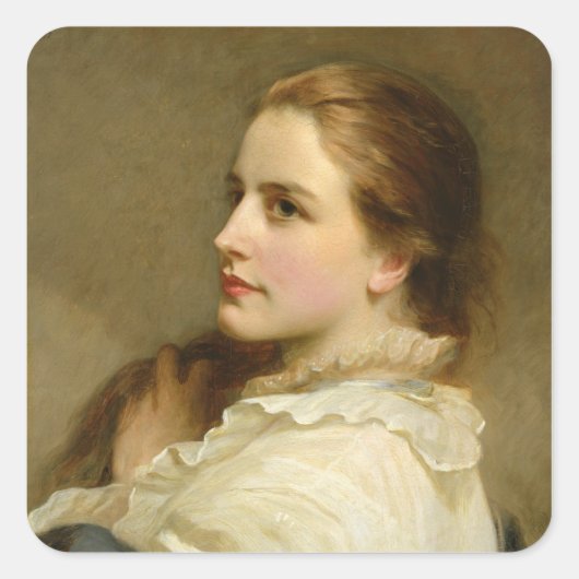 Alice, 1877 vierkante sticker (Voorkant)