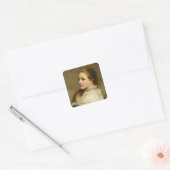 Alice, 1877 vierkante sticker (Envelop)