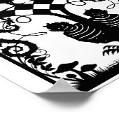 Alice aan de andere kant van de spiegel poster (Hoek)