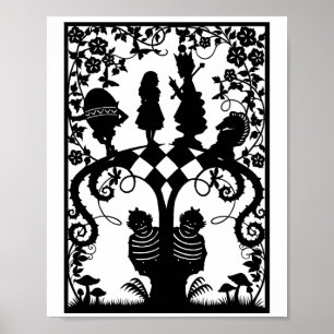 Alice aan de andere kant van de spiegel poster