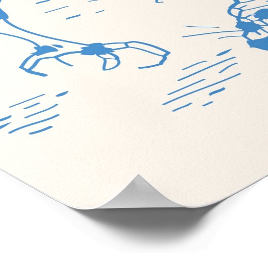 Alice Aangevallen door Kaarten Poster (Hoek)