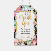 Alice Adventure in Wonderland Dank u Label Cadeaulabel (Voorkant)