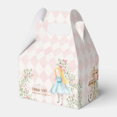 Alice Adventures in Woderland Verjaardags Tea Part Bedankdoosjes (Achterkant)