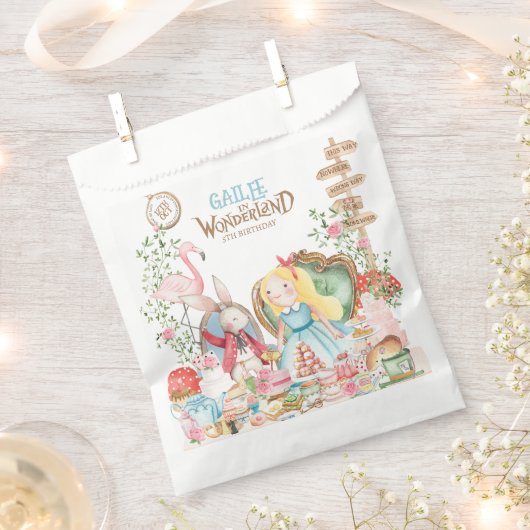 Alice Adventures in Woderland Verjaardags Tea Part Bedankzakje (Geknipt)