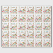 Alice Adventures in Woderland Verjaardags Tea Part Cadeaupapier (Vlak)