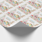 Alice Adventures in Woderland Verjaardags Tea Part Cadeaupapier (Hoek)
