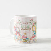 Alice Adventures in Woderland Verjaardags Tea Part Koffiemok (Voorkant links)